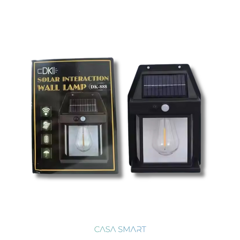 Lâmpada luz solar para jardim | Casa Smart