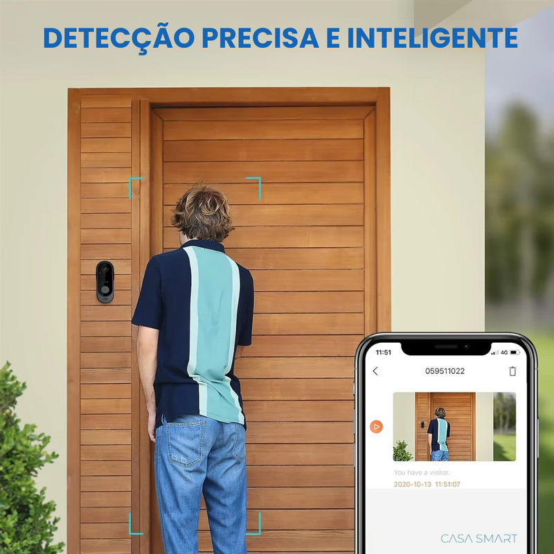 Campainha inteligente com câmera | Casa Smart